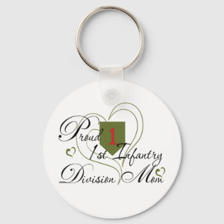 Proud 1:a infanterifrun Heart Nyckelring