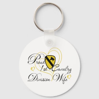 Proud 1st Cavalry Makfe Heart Nyckelring
