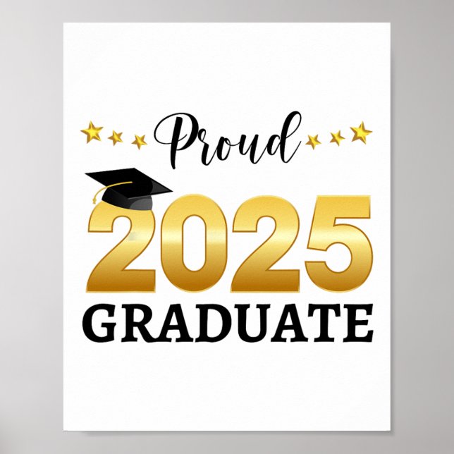Proud 2025 Student Graduating Cl of 2025 Poster (Framsidan)