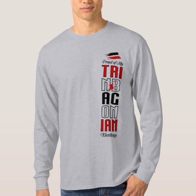 Proud 2B av Trinbagoniskt kulturarv T-shirt (Framsida)