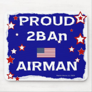 Proud 2BAn Airman - In Honor - Mousepad Musmatta