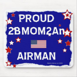Proud 2BMOM2An Airman - Mousepad Musmatta