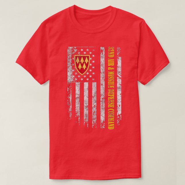 Proud 32:a Luft och missilförsvarsstaben Veteran T Shirt (Design framsida)
