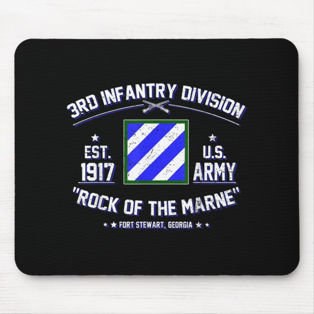 Proud 3:e infanteridivisionen Sten i Marne US Vete Musmatta (Framsidan)