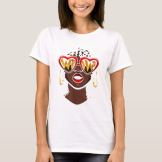 Proud African American Black Woman Afro Black Hist T Shirt