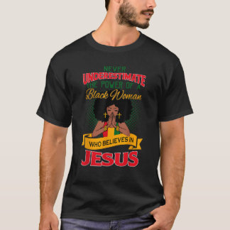 Proud African American Melanin Black Women T Shirt