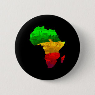 Proud Afrika Karta Grönt Gult Red African Pride Ju Knapp
