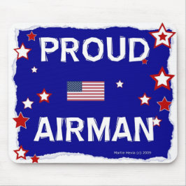 Proud Airman - In Honor - Mousepad Musmatta