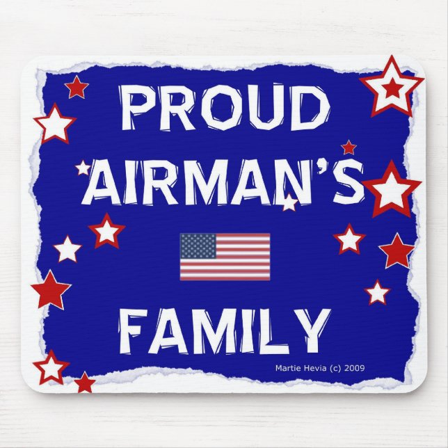 Proud Airmans familj - Mousepad Musmatta (Framsidan)