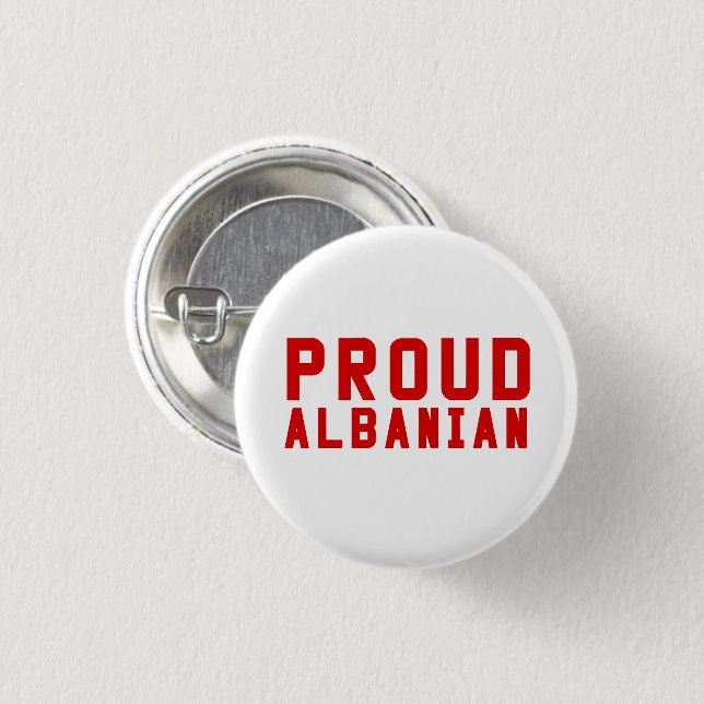 Proud Albanian Knapp (Framsida & baksida)