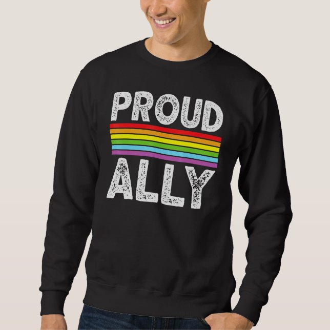 Proud Ally 2 Lång Ärmad Tröja (Framsida)