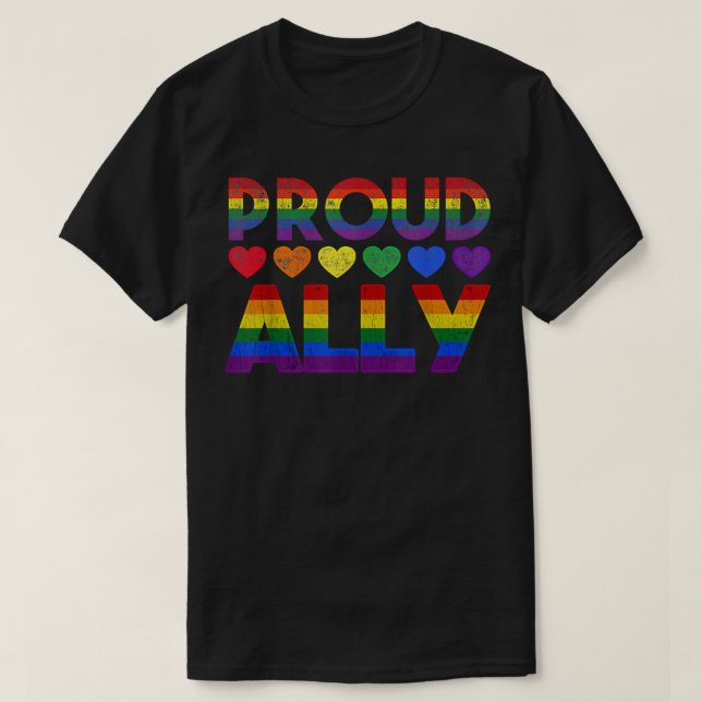 Proud Ally Gay Pride Tee LGBT 2022 Friends Proud A (Design framsida)