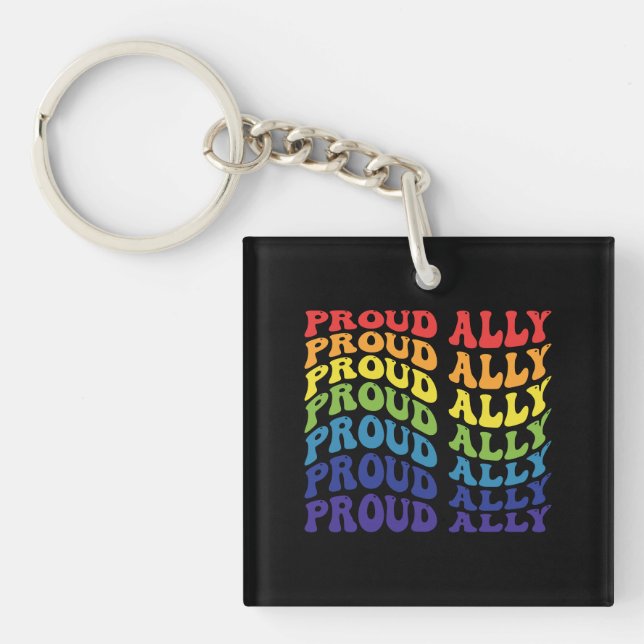 Proud Ally | HBT-TQ | GAY PRIDE | Regnbåge (Framsidan)