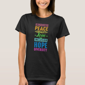 Proud Ally LGBT Rainbow Heart Månad i Gay pride T Shirt