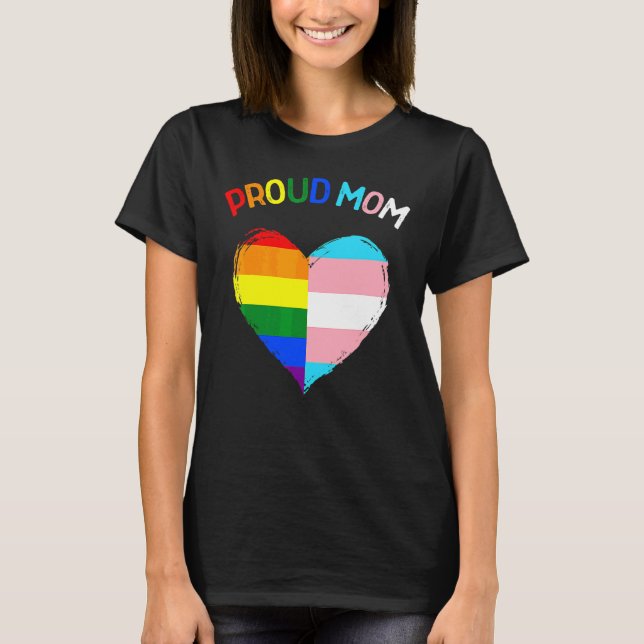 Proud Ally Lgbtq Transgender Proud Mamma Trans T Shirt (Framsida)