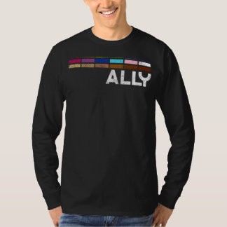 Proud Ally Pub Equality Lgbtq Rainbow Flagga Gay P T Shirt