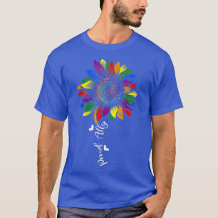 Proud Ally Rainbow Solros LGBT Gay Lesbisk Prid T Shirt