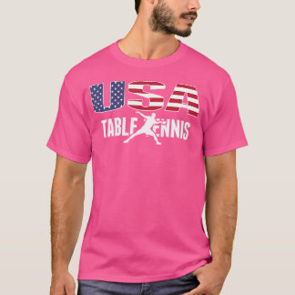 Proud America Bord Tennis Älskare Jersey USA flagg T Shirt