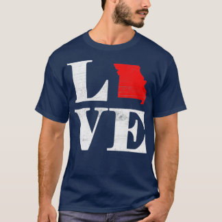 Proud America Citizen Statlig flagga Land Karta Kä T Shirt