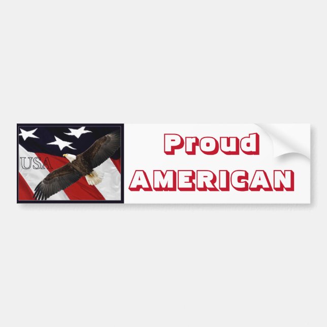 Proud American Bildekal (Framsidan)