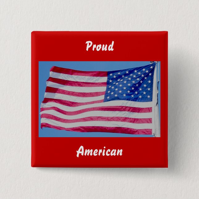 Proud American Button Knapp (Framsida)