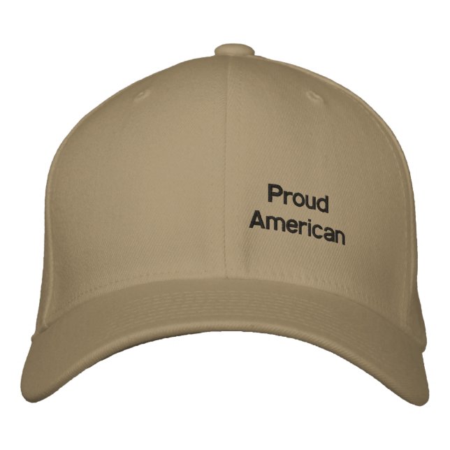 Proud American cap Broderad Keps (Framsida)