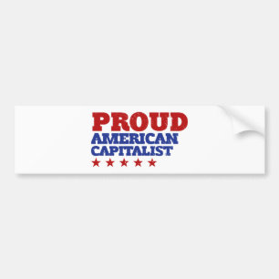 Proud American Capitalist Bildekal
