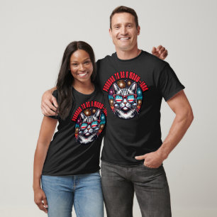 Proud American Cat Pun T Shirt