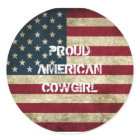 Proud American Cowgirl Sticker