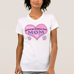 Proud American Eskimo Hund Mamma T-shirt