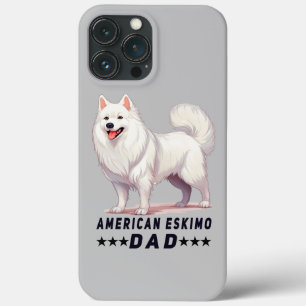 Proud American Eskimo Pappa Hund älskare