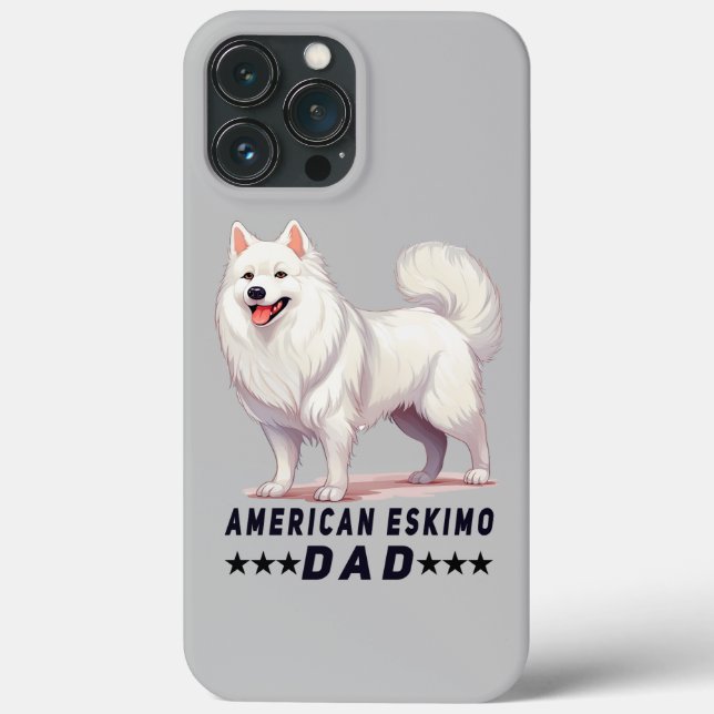 Proud American Eskimo Pappa Hund älskare (Baksida)