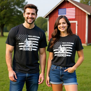 PROUD AMERICAN FARMER T SHIRT