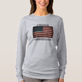 Proud AMERICAN Flagga T Shirt