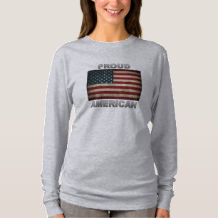 Proud AMERICAN Flagga T Shirt