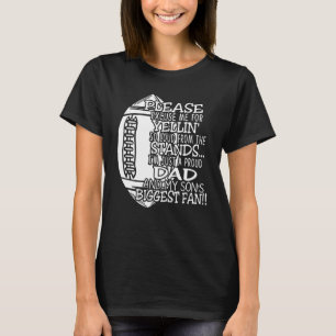 Proud American Football Pappa Iu2019ll var hans st T Shirt