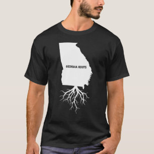 Proud American Grown with Georgia State Roots T Shirt