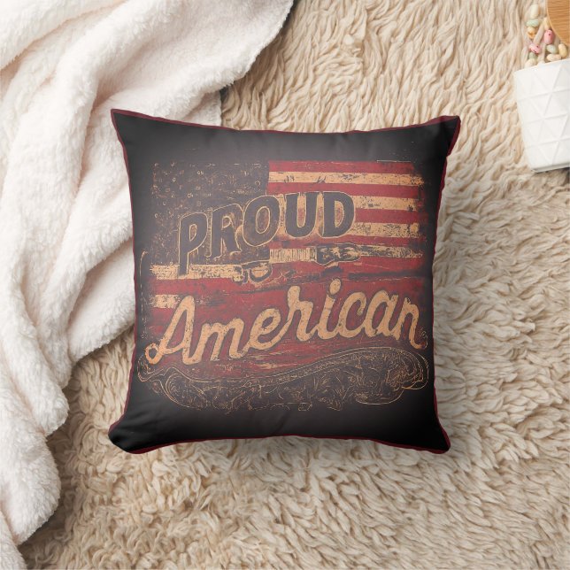 "Proud American Kudde (Filt)