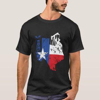 Proud American Oil Worker Oilfield Man Workers Tex T Shirt