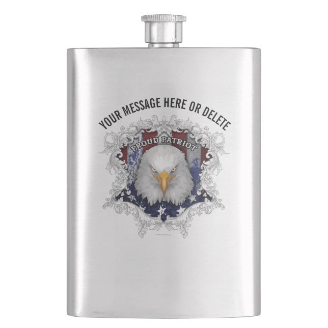 Proud American Patriot Flask Fickplunta (Framsidan)