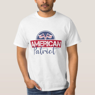 Proud American Patriot - USA flagga T Shirt