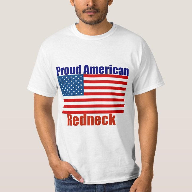 Proud American Rednacke 4th of july Tee (Framsida)
