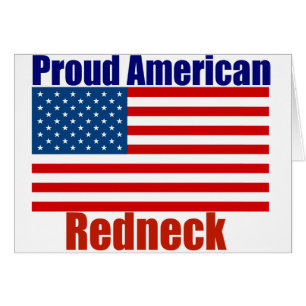 Proud American Rednacke Hälsningskort