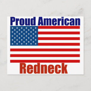Proud American Rednacke Vykort