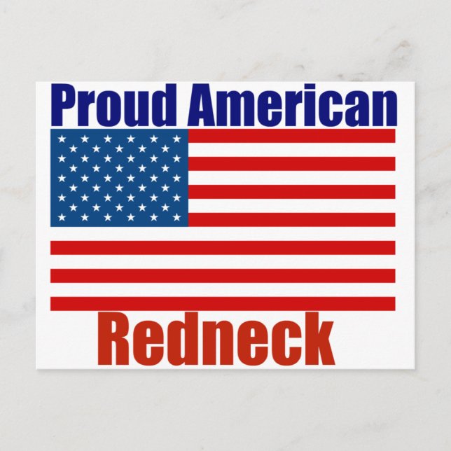 Proud American Rednacke Vykort (Framsida)