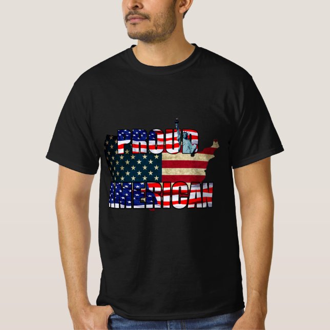 PROUD AMERICAN T SHIRT (Framsida)