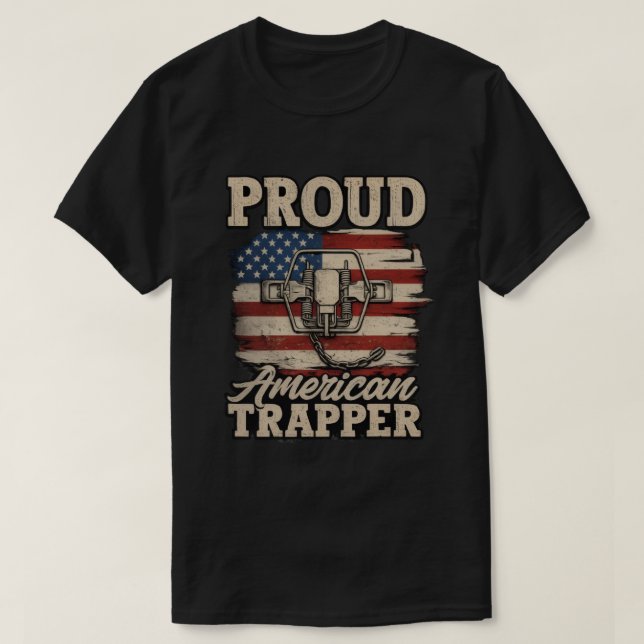 Proud American Trapper Tee (Design framsida)