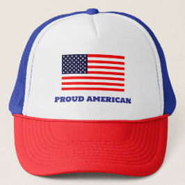 Proud American Trucker Hat Keps