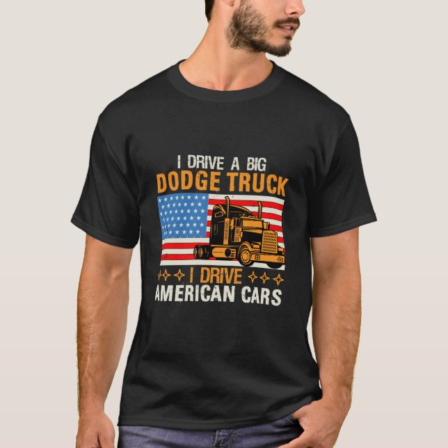 Proud american Trucker-skjorta T Shirt (Framsida)