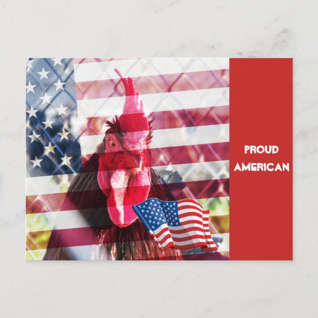 Proud American Tupp vycard Vykort (Framsida)